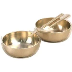 [셀러에이드]유기물탕기 놋그릇 후식볼 유기 물탕기 소-11x4.3cm