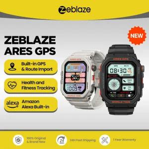Zeblaze Ares GPS 스마트 시계 Alexa 및 GPS 내장 통화 만들기응답 Smartwatch 심박수 Spo2 피트니스 추적