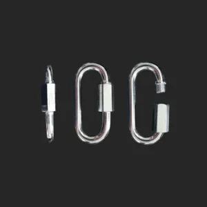 비나 캠핑 클라이밍 경량 비너 강철 스틸 링크 6mm 12개