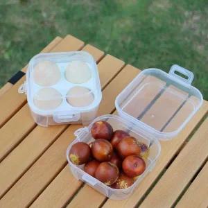 [셀러에이드]4구 휴대용 보관 계란 케이스 계란보관함 계란수납함