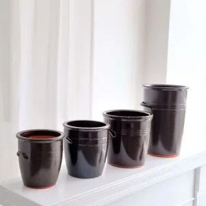 [오너클랜]엔티크 옹기 콩시루 화분 3호 20x21cm