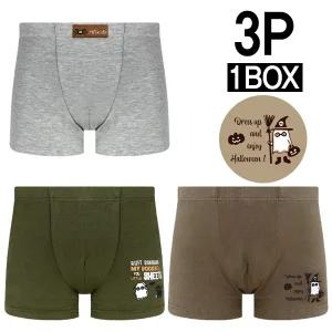 리틀캐스퍼 모달 남아드로즈팬티 아동사각팬티 3종