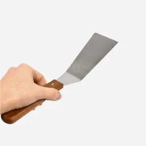 [델키]고품질 업소용 파전뒤집개 우든 굴절 스끼바 부침개 지짐이 호떡 ...