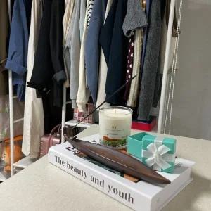 P1 세라믹 나뭇잎 인센스 스틱홀더 향받침대 (WC5B213)