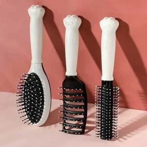 고품질 드라이 브러쉬 패들 볼륨 헤어 관리 빗 두피 마사지 (WFFWOUW)