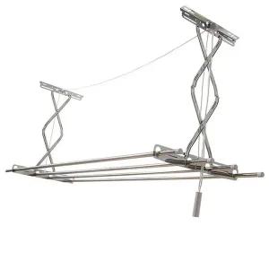 고품질 자바라형 스텐 천장 건조대 1P 베란다 빨래건조대 (WFFWP7I)