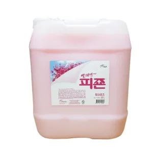 업소용 대용량 섬유 유연제 20L 핑크 로즈 향 말통 리필 고시원 빨래방 번들