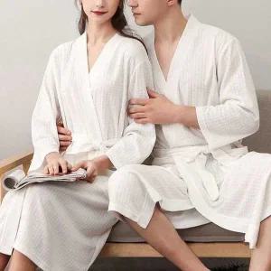 신혼 커플 샤워 가운 바스 베스 로브 대형 타월 호텔 (WFFWND3)