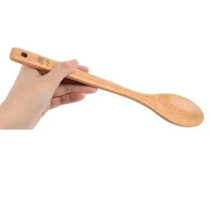 주방 볶음 요리 도구 나무 원목 우드 숟가락 수저 1개 (WC61981)