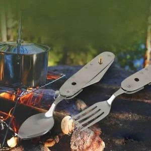 coms 레저 캠핑 대형 수저포크 여행용품 캠