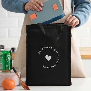 다용도 보온 도시락 은박 보냉 백 아이스 런치 가방 (WFFWOYU)