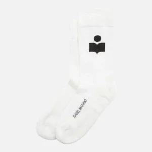 [이자벨마랑](남성)이자벨마랑 23FW 블랙 자수로고 화이트 삭스 CT001JHA A1C03J 20WH