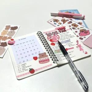 블랙 스프링 무선노트 A6 노트 필기장 메모장 무선 노트북