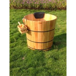 샤크팡 편백 나무 사우나 펜션 반신욕기 히노끼 전신 직경 욕조 이동식 간이욕조 용 히노키탕