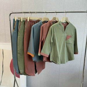 찜질방옷 숯가마사우나복 상하의 단체복 긴팔