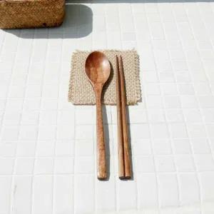 나무 수저 세트 우드 신혼 주방 꾸미기 1인 숟가락 (WFFWRSN)