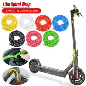 나선형 랩 전기 스쿠터 케이블 보호대 커버 라인 정리함 파이프 슬리브 튜브, 애완 동물 물기, 1.3m