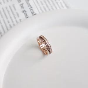 [오팔하우스]오팔하우스925Silver 브라운 오닉스큐 두 줄 레이어드링 OPHER1853