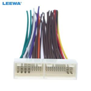 LEEWA 10pcs 자동차 라디오 오디오 42Pin 배선 하네스 어댑터 현대 IX35/Elantra/Santa Fe/Sonata CD/DVD