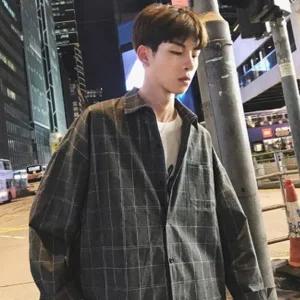 고품질 스트라이프 옥스포드 체크셔츠 남자남방 드레스 루즈 (WFFX8DV)