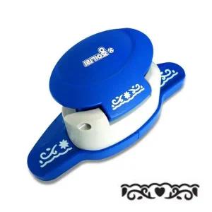 [셀러에이드]종이나라 테두리 손잡이펀치-04 리본하트 갑(4개입)