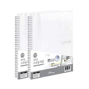 칼라칩 IP01UH03 스프링화일 A4 40매 투명
