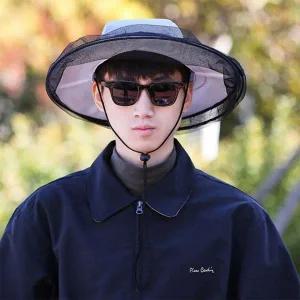 [셀러에이드]벌초용 얼굴 방충망 모자 양봉 안전 보호용 벌집 모자