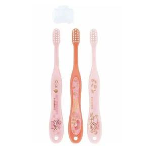 고품질 어린이칫솔 마이멜로디 아동용 칫솔 3P세트 캡포함 (WFFX9E9)