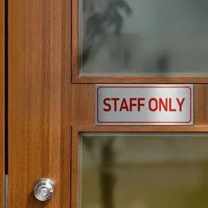 고품질 관계자외 출입금지(STAFF ONLY) 스티커 출입금지 경고 안내 (WFFVZ13)