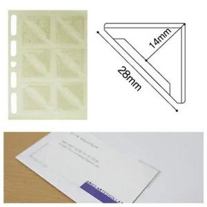 코너스틱 NV51RQ22 삼각 미니 100매 1200P 명함 사진부착