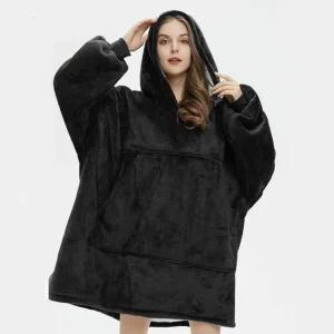 집순이 후드 수면 잠옷 담요옷 롱 후드 후리스 극세사 (WFFXC6J)