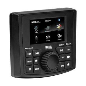 BOSS 오디오 시스템 MGV520B 해상 게이지 수신기 u2013 내후성, 3인치 LCD, 내장 앰프, 블루투스, 디지털 미디어 MP3 플레이어, CD 플레이어 없음, USB 포트, AM/FM 라디오