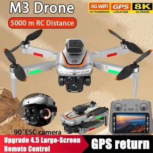 M3 드론 8K HD 5G GPS 사진 촬영 원격 조종 전문가용 HD 항공기 듀얼 카메라 쿼드콥터 장난감 UAV 남자아