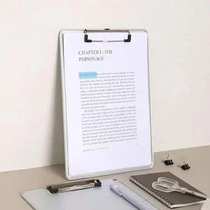 오피스 II24NS11 서류 레포트보관 알루미늄 클립보드 A4 파일판