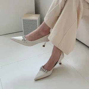 구두 하이힐 여성화 미들힐 여성구두 샌들 슬링백힐 (WE832CA)