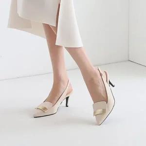 메리제인 슬링백 여자구두 여성화 미들힐 샌들 구두 (WE8326F)