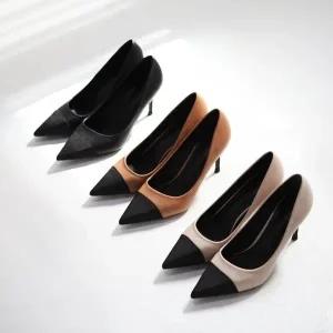 미들힐 메리제인 펌프스힐 펌프스 구두 하이힐 샌들 (WE8326D)