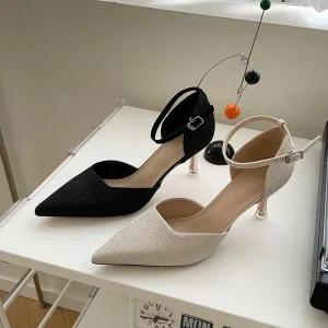 펌프스힐 메리제인 정장구두 슬링백 미들힐 여성구두 (WE83269)