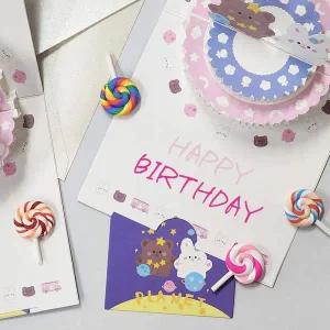 생일 MG67CN03 축하 팝업 카드 세트 플래닛 입체 편지 엽서 3D