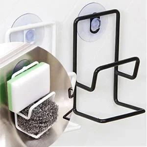 고품질 싱크대 흡착 철제 2단 수세미 걸이 주방 정리 WFHPEIV