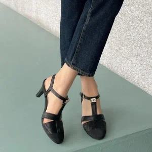 가을 여름샌들 앵글 샌들 샌들신발 가을신상 슈즈 힐 (WE83480)