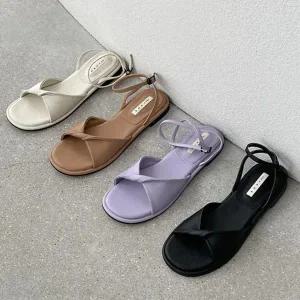 가을신상 가을 샌들 앵글 샌들신발 패션샌들 스트랩 (WE83463)