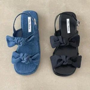 웨지 샌들신발 슬리퍼 힐 여름샌들 통굽 빅사이즈 (WE8345D)