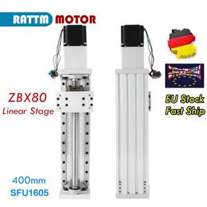 ZBX80 트래블 스트로크 CNC X Y Z 축 선형 스테이지 모션 액추에이터 크로스 슬라이딩 테이블 Nema23 스텝