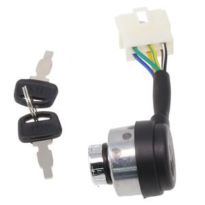 25 6 5KW 188F 모델 호환용 발전기 점화 키 스위치 간편한 연결을 위해 2개의 키와 6개의 와이어 포함