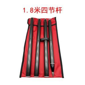 1.8M 탄소 섬유 GPS 프리즘 폴 4개 5/8x11 나사산 GNSS RTK 측량 도구