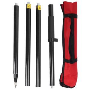 분리형 프리즘 폴 2 미터 4 섹션 측량 RTK GPS 탄소 섬유 레벨 버블 0mm 상수