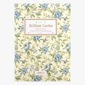 페이퍼 PL55BH71 100매 정원 다꾸 화려한 다이어리데코 다꾸장