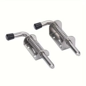 헤비 듀티 304 스테인레스 스틸 스프링 래치 - 광택 처리된 다방향 캐비닛  한 잠금 장치가  도어 경첩