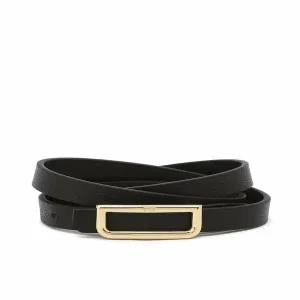 닥스핸드백 DBBE6E805BK [여성벨트][D Symbol] 블랙 골드 D버클 소가죽 여성벨트